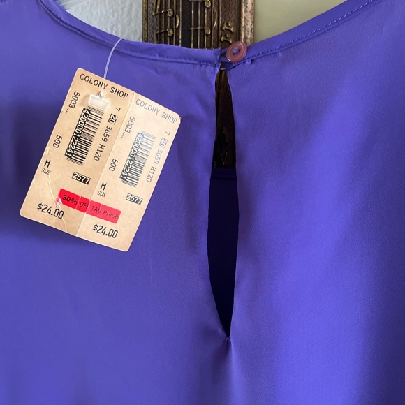 Hana Sung orchid-purple color NEW M blouse - Picture 6 of 10